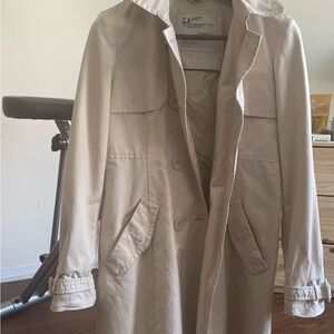 ESPRIT  beige trench coat size M